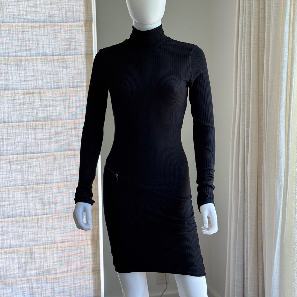 NWT Feel The Piece Black Mock-neck Dress Size XS/S
